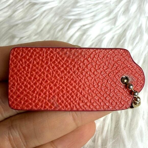 1.5" COACH  Fob Bag Charm Hang tag Hangtag - Picture 2 of 2